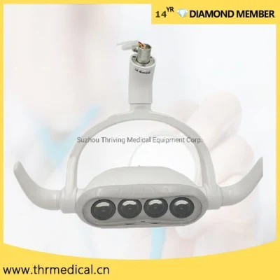 Lámpara dental quirúrgica LED para clínica, lámpara bucal, luz para silla dental con brazo de montaje en techo