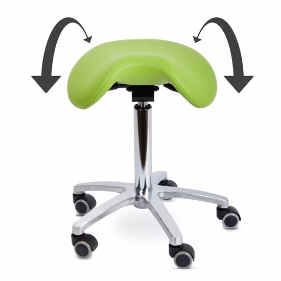 Respaldo de lujo ergonómico para asistente médico, silla de montar, taburete para dentista