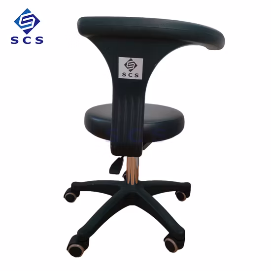Equipo médico Silla móvil dental Clínica dental Pata electrochapada Taburete médico