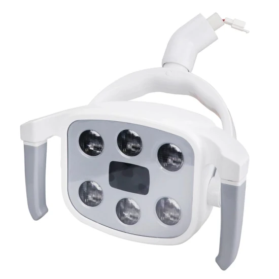 Lámpara LED para unidad dental Lámpara bucal dental con 6 bombillas con sensor